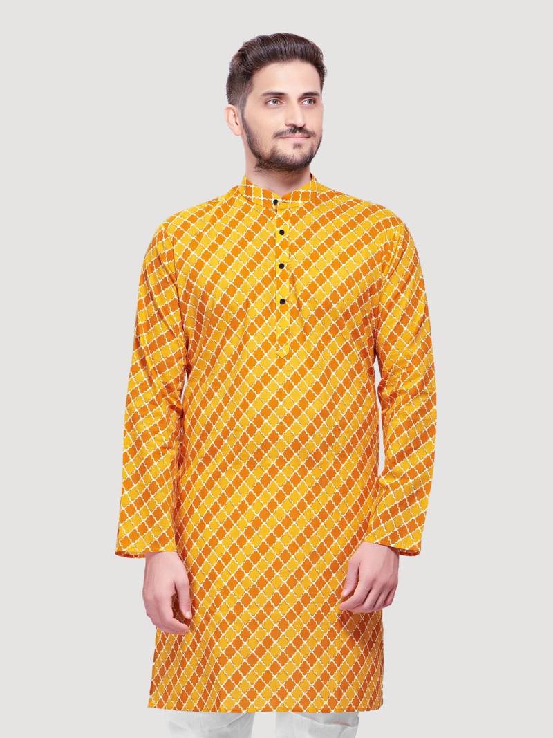 Men's Jaypurprint Cotton Kurta