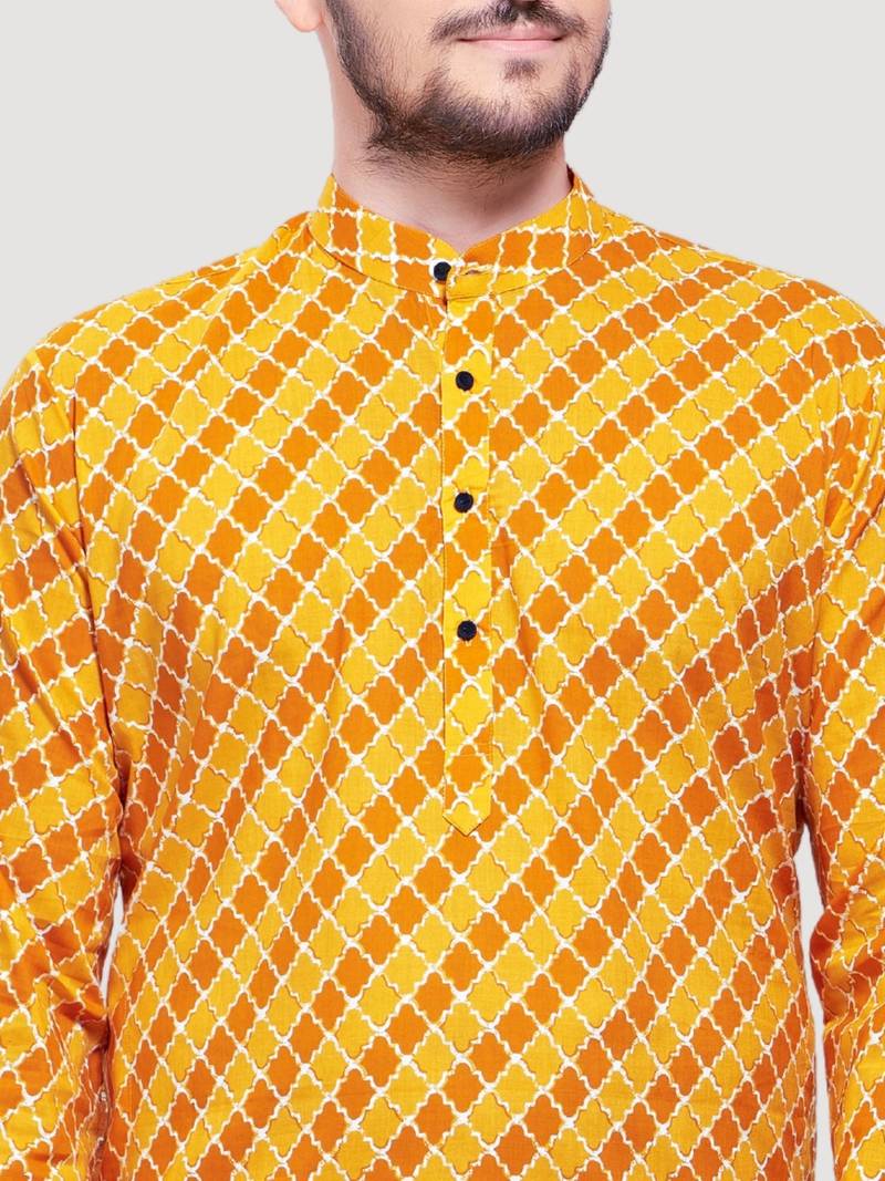 Men's Jaypurprint Cotton Kurta