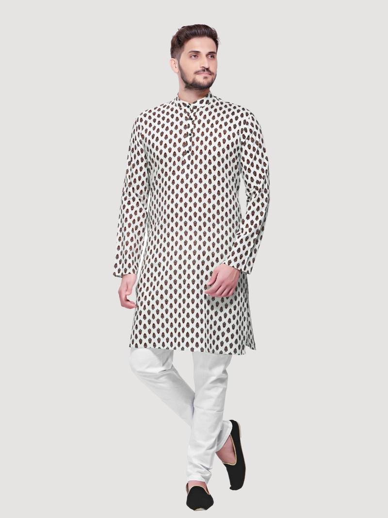 Men's Jaypurprint Cotton Kurta