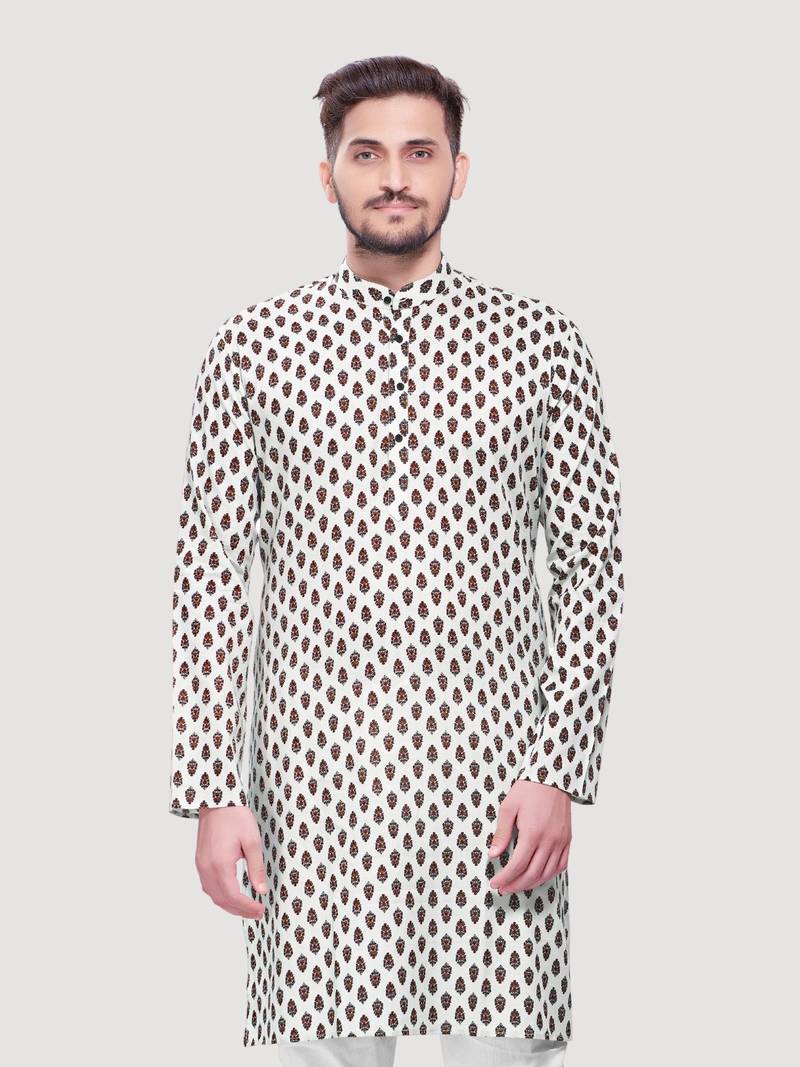 Men's Jaypurprint Cotton Kurta