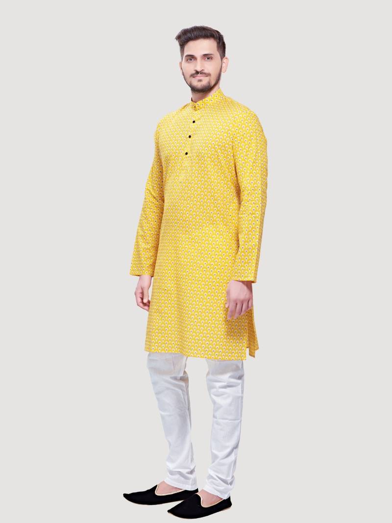 Men's Jaypurprint Cotton Kurta