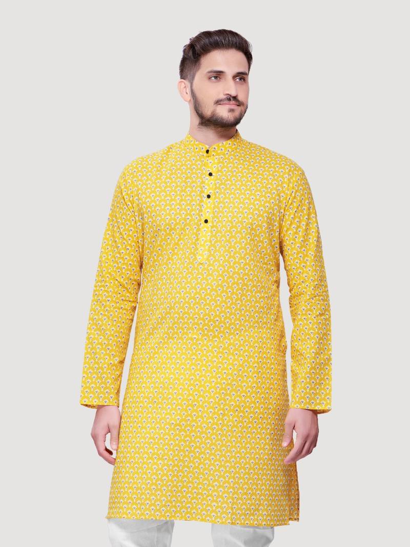 Men's Jaypurprint Cotton Kurta