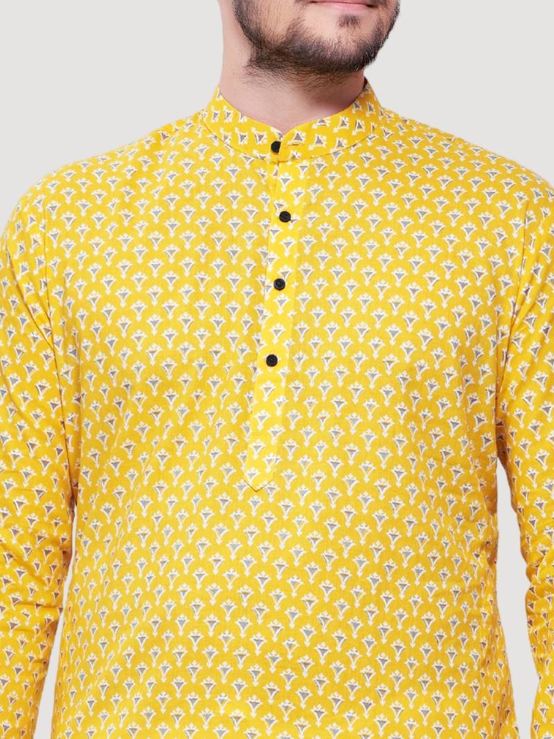 Men's Jaypurprint Cotton Kurta