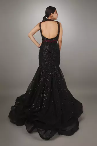 Red And Black Gown
