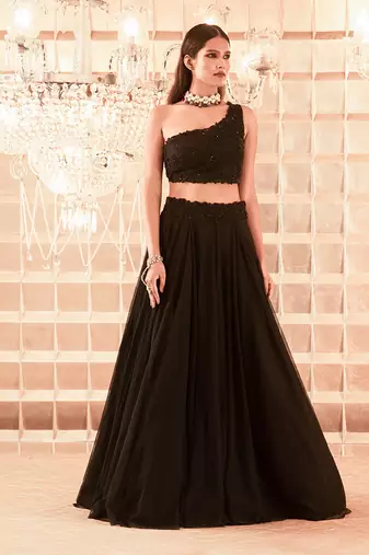Black Adeline Lehenga Set