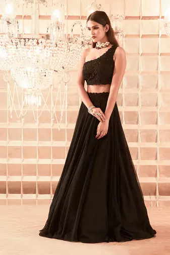Black Adeline Lehenga Set