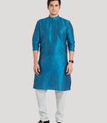 Men's Benaras Cotton-Silk Kurta