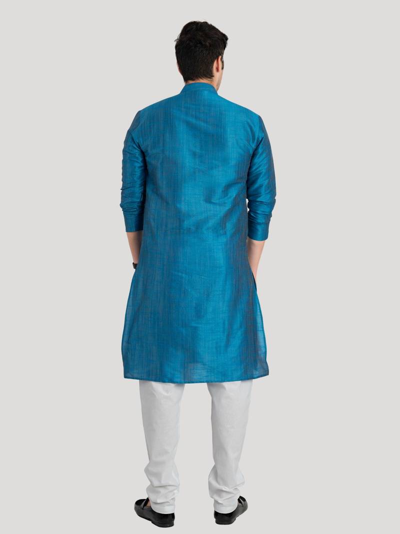 Men's Benaras Cotton-Silk Kurta