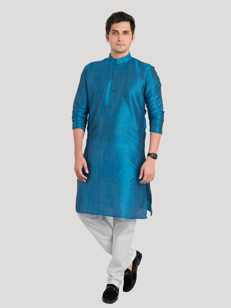 Men's Benaras Cotton-Silk Kurta