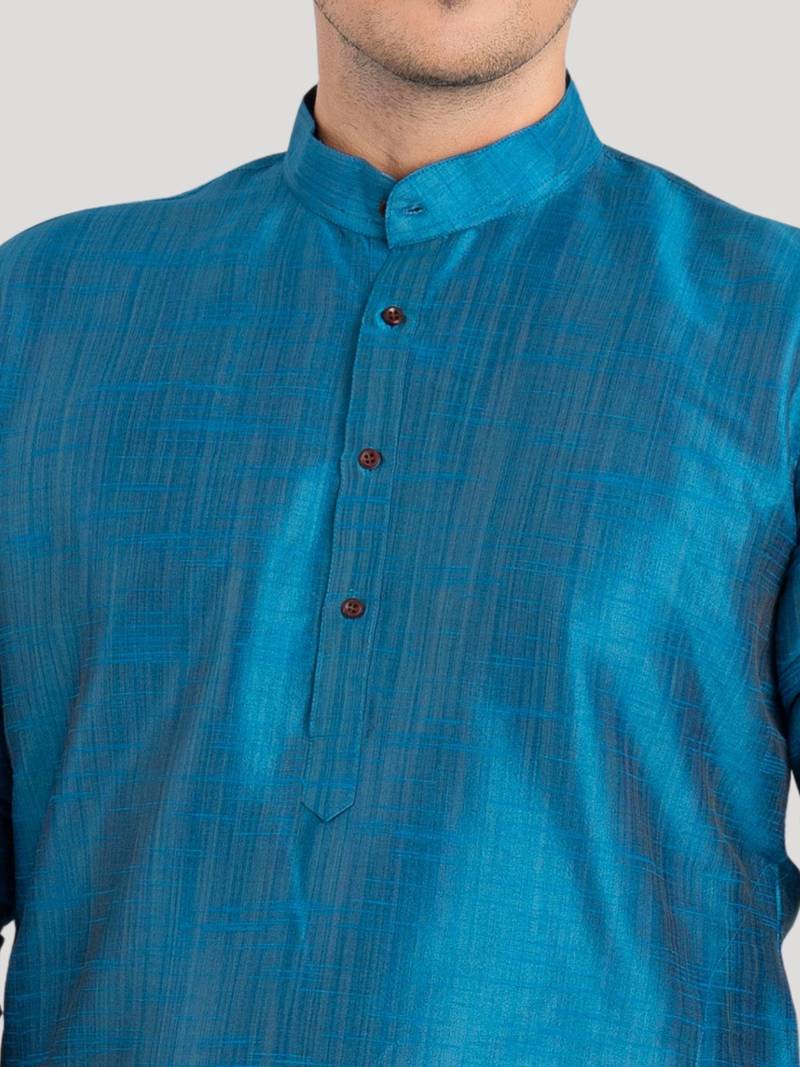Men's Benaras Cotton-Silk Kurta