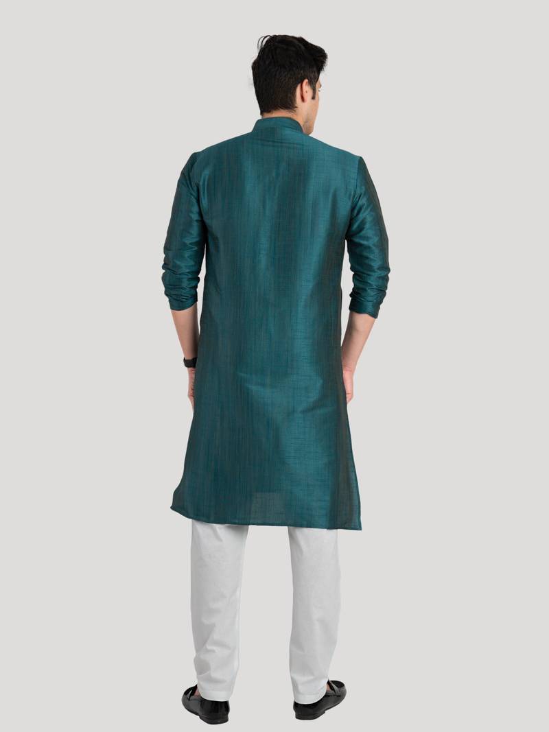 Men's Benaras Cotton-Silk Kurta