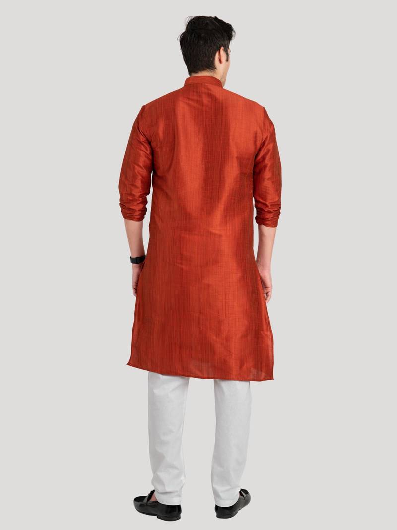 Men's Benaras Cotton-Silk Kurta