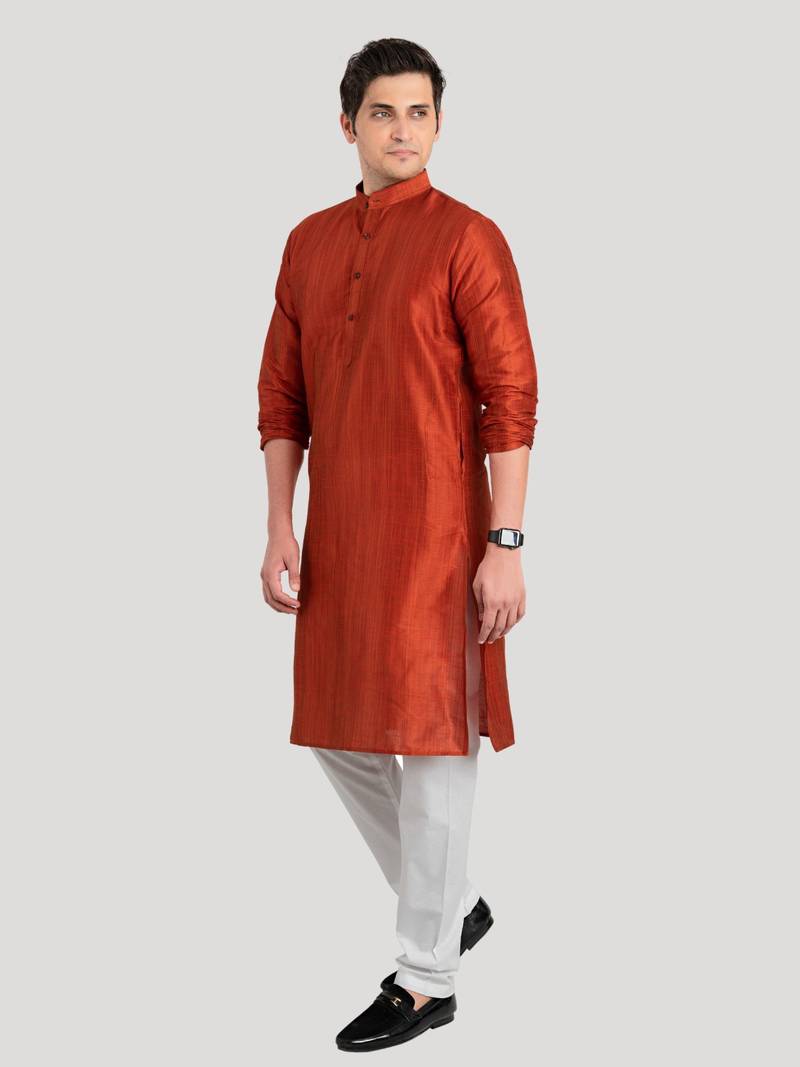 Men's Benaras Cotton-Silk Kurta