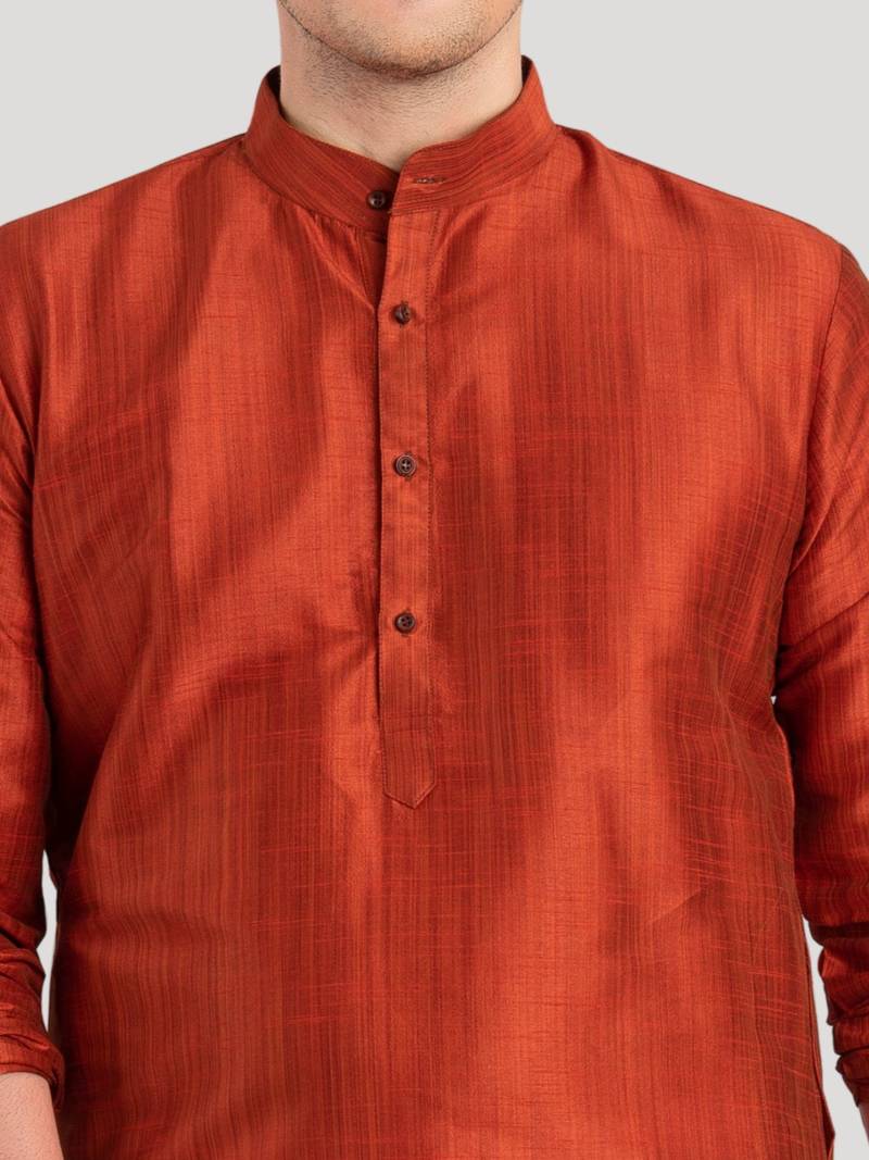 Men's Benaras Cotton-Silk Kurta