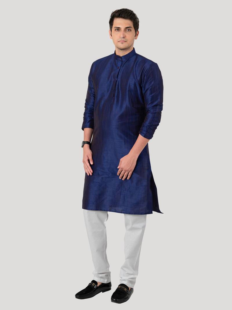 Men's Benaras Cotton-Silk Kurta