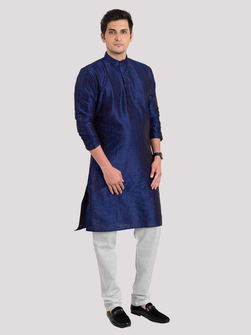 Men's Benaras Cotton-Silk Kurta