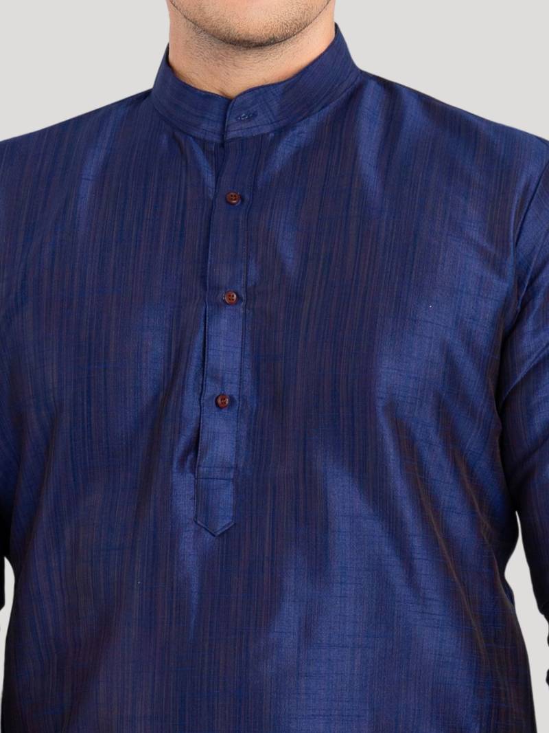 Men's Benaras Cotton-Silk Kurta