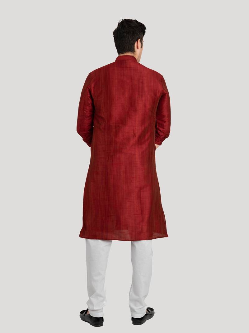 Men's Benaras Cotton-Silk Kurta