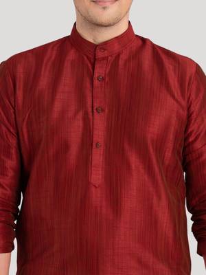 Men's Benaras Cotton-Silk Kurta 5