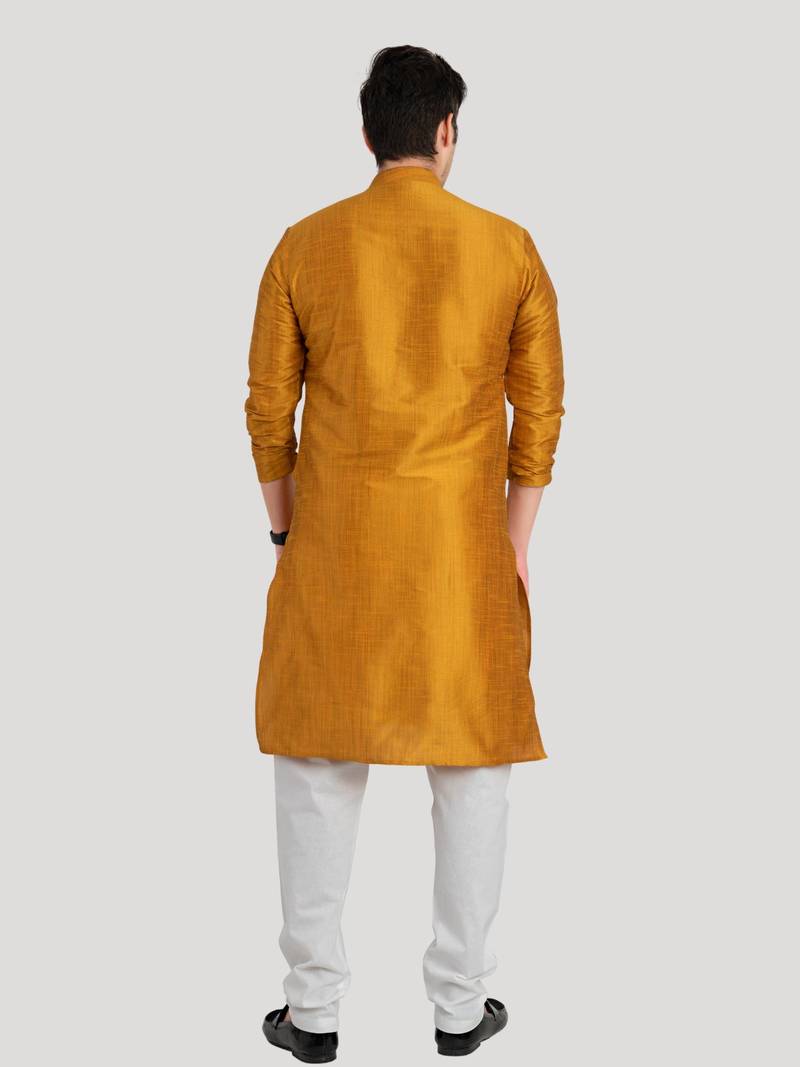 Men's Benaras Cotton-Silk Kurta