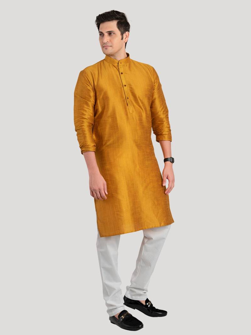 Men's Benaras Cotton-Silk Kurta