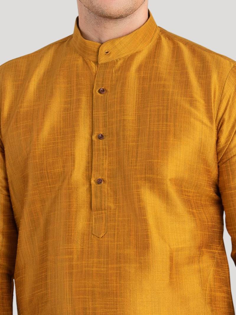 Men's Benaras Cotton-Silk Kurta