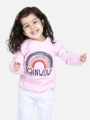BownBee Girls Full Sleeve Sweatshirt - Pink 1