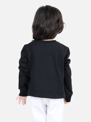 BownBee Girls Full Sleeve Sweatshirt - Black 2