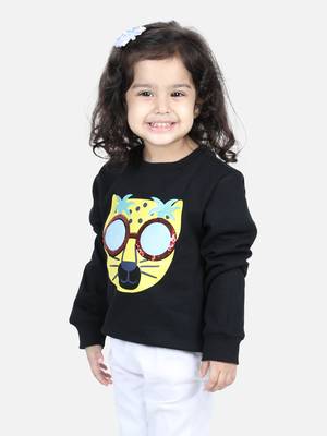 BownBee Girls Full Sleeve Sweatshirt - Black 2