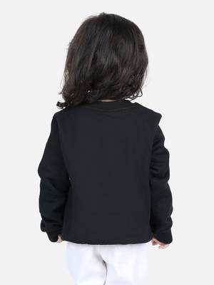 BownBee Girls Full Sleeve Sweatshirt - Black 3
