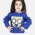 BownBee Girls Full Sleeve Sweatshirt - Blue