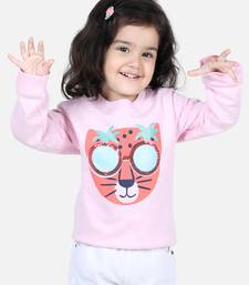 BownBee Girls Full Sleeve Sweatshirt - Pink