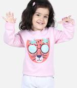 BownBee Girls Full Sleeve Sweatshirt - Pink