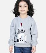 BownBee Boys Full Sleeve Sweatshirt - Gray