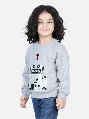 BownBee Boys Full Sleeve Sweatshirt - Gray 2