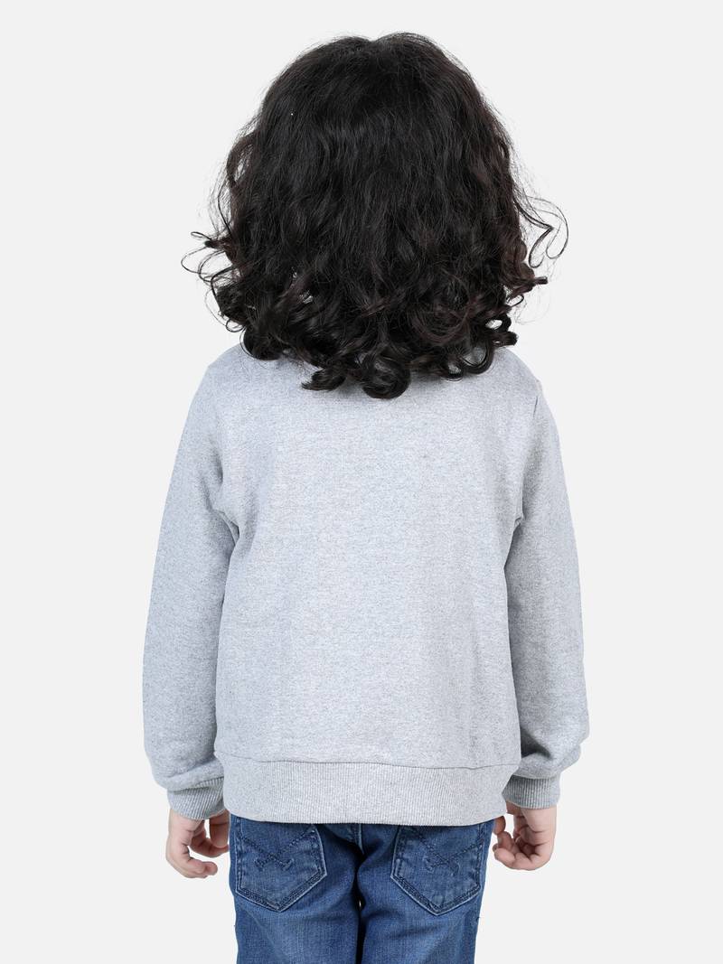 BownBee Boys Full Sleeve Sweatshirt - Gray