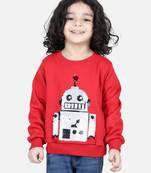 BownBee Boys Full Sleeve Sweatshirt - Red
