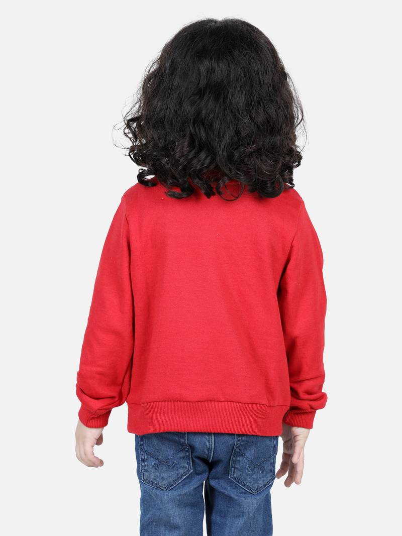 BownBee Boys Full Sleeve Sweatshirt - Red