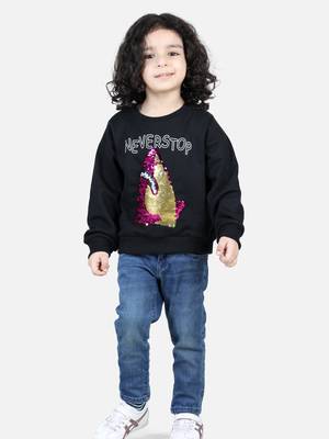 BownBee Boys Full Sleeve Sweatshirt - Black 4