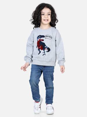 BownBee Boys Full Sleeve Sweatshirt - Gray 1