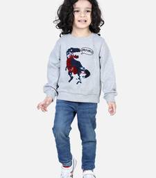 BownBee Boys Full Sleeve Sweatshirt - Gray