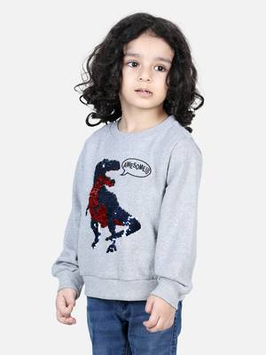 BownBee Boys Full Sleeve Sweatshirt - Gray 4