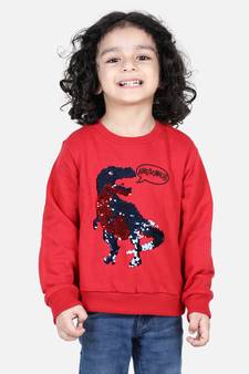 BownBee Boys Full Sleeve Sweatshirt - Red