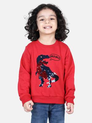 BownBee Boys Full Sleeve Sweatshirt - Red 1
