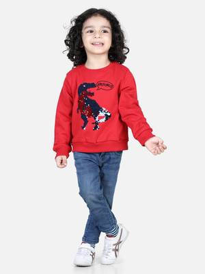 BownBee Boys Full Sleeve Sweatshirt - Red 4