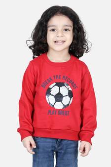 BownBee Boys Full Sleeve Sweatshirt - Red