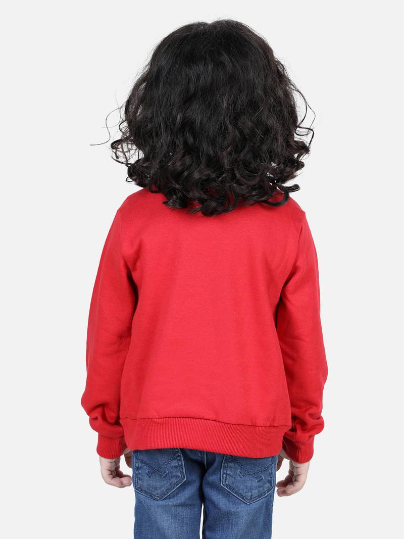 BownBee Boys Full Sleeve Sweatshirt - Red
