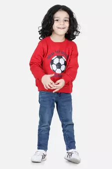 BownBee Boys Full Sleeve Sweatshirt - Red