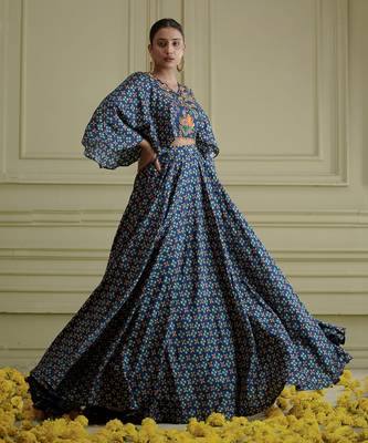 Maaya Cape Blouse And Lehenga Set 1