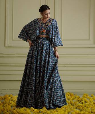 Maaya Cape Blouse And Lehenga Set 2